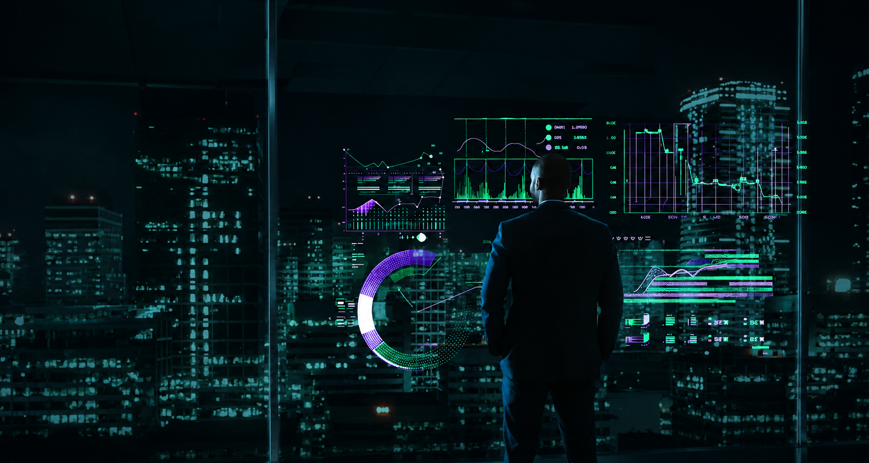 Team of professionals collaborating in a modern office